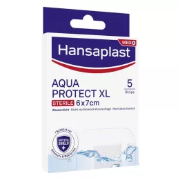 HANSAPLAST Aqua Protect wondverband steriel 6x7 cm, 5 stuks