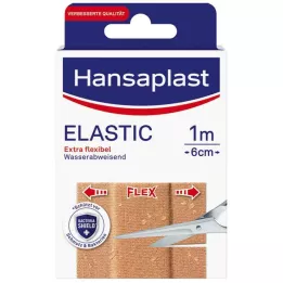 HANSAPLAST Elastische pleister 6 cmx1 m, 1 st