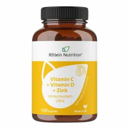 Vitamine C + Vitamine D + Zink Immuunsysteem Ultra Capsules, 120 stuks
