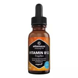 VITAMIN B12 100 µg hoge dosering veganistische druppels, 50 ml