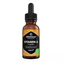 VITAMIN Een 500 µg hoge dosering veganistische druppels, 50 ml