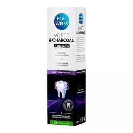 PERLWEISS White &amp; Tandpasta van houtskool, 75 ml