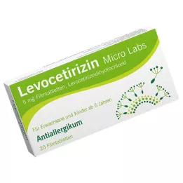 LEVOCETIRIZIN Micro Labs 5 mg filmomhulde tabletten, 20 stuks