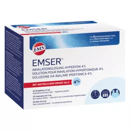 EMSER Inhalatieoplossing hypertoon 4%, 20X5 ml