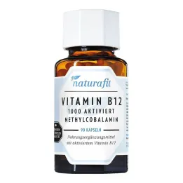Naturafit Vitamine B12 1000 µg geactiveerde capsules, 90 st