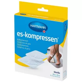 ES-KOMPRESSEN steriel 10x10 cm 8-laags 17-laags, 5X2 stuks