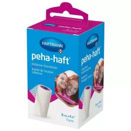 PEHA-HAFT Fixatieverband latexvrij 8 cmx4 m OTC, 1 st