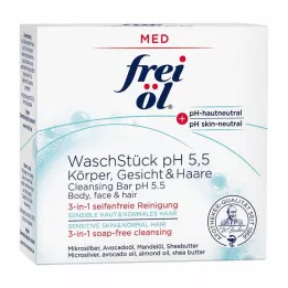 FREI ÖL Wash Bar pH 5,5 Lichaam Gezicht Haar, 90 g