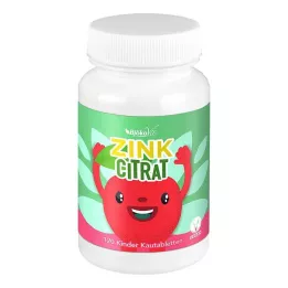 ZINKCITRAT Kauwtabletten voor kinderen veganistisch, 120 stuks