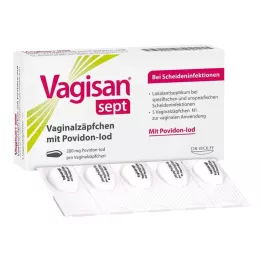VAGISAN sept vaginale zetpillen met povidonjodium, 5 stuks