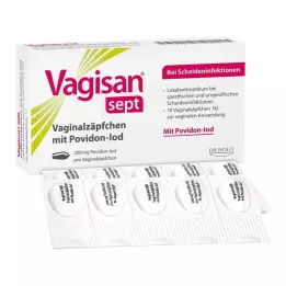 VAGISAN sept vaginale zetpillen met povidonjodium, 10 stuks