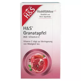 H&S Granaatappel met vitamine C filterzakjes, 20X2 g
