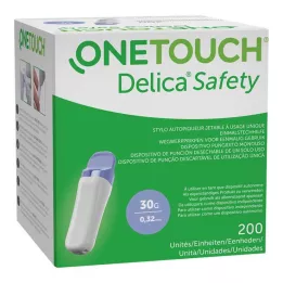 ONE TOUCH Delica Safety wegwerpprikapparaat 30 G, 200 stuks