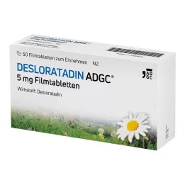 DESLORATADIN ADGC 5 mg filmomhulde tabletten, 50 stuks