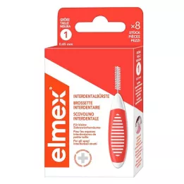 ELMEX Interdentale borstels ISO maat 1 0,45 mm oranje, 8 stuks
