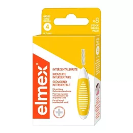 ELMEX Interdentale borstels ISO maat 4 0,7 mm geel, 8 stuks