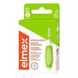 ELMEX Interdentale borstels ISO maat 5 0,8 mm groen, 8 stuks