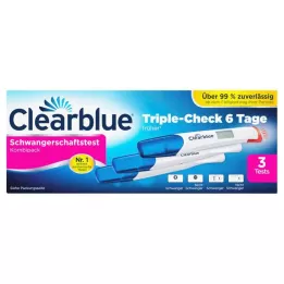 CLEARBLUE Zwangerschapstest TripleCheck ultra-vroeg, 3 stuks