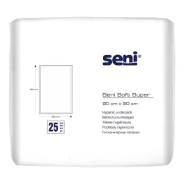 Seni® Soft Super bedbeschermingsonderlegger 90x60 cm, 25 st