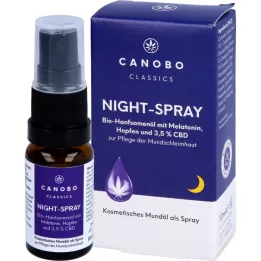 Canobo Night Spray 3.5% BIO CBD met hop en melatonine, 10 ml