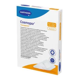 Cosmopor transparant filmverband 5x7,2 cm steriel, 5 stuks