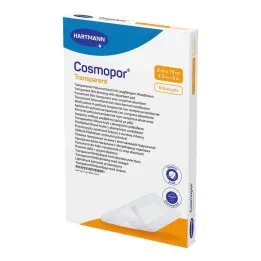 Cosmopor transparant filmverband 9x15 cm steriel, 5 stuks