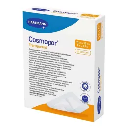 Cosmopor transparant filmverband 10x12 cm steriel, 25 stuks