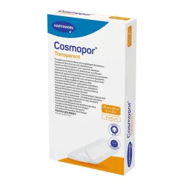 Cosmopor transparant filmverband 10x20 cm steriel, 5 stuks
