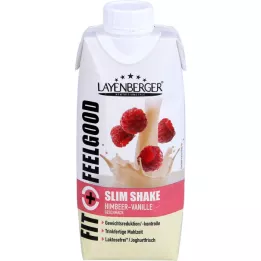 LAYENBERGER Fit+Feelgood Slim Shake Framboos-Vanille, 330 ml