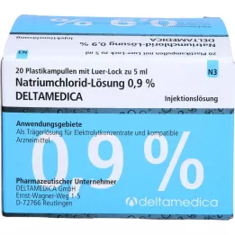 NATRIUMCHLORID-Oplossing 0,9% Deltamedica Luer-Lo Pl., 20X5 ml