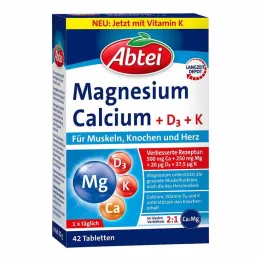 Abbey Magnesium Calcium + D+K tabletten, 42 st