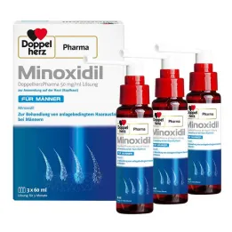 MINOXIDIL DoppelherzPharma 50 mg/ml oplossing voor mannen, 3X60 ml