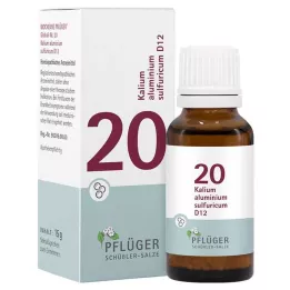 BIOCHEMIE Pflüger 20 Kalium-aluminium-zwavel-D 12 Gl., 15 g