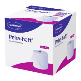 PEHA-HAFT Fixatieverband latexvrij 8 cmx21 m, 1 st