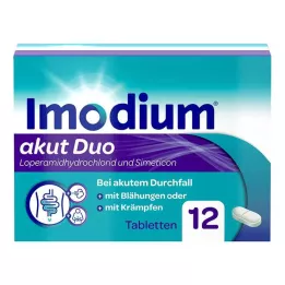 IMODIUM akut Duo 2 mg/125 mg tabletten, 12 stuks