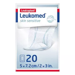 LEUKOMED huidgevoelig steriel 5x7,2 cm, 20 stuks