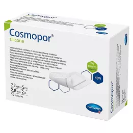 COSMOPOR siliconen wondverband 5x7,2 cm, 10 stuks