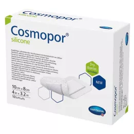 COSMOPOR siliconen wondverband 8x10 cm, 10 stuks