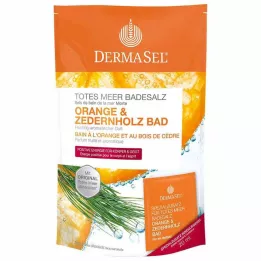 DERMASEL Dode Zee badzout oranje &amp; Cederhout, 1 P