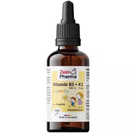 VITAMIN D3+K2 MK-7 all trans Familie Orale Druppels, 20 ml