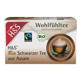 H&S Biologische zwarte thee uit Assam Filterzakjes, 20X1.80 g
