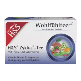 H&S Cycle Thee met zink en vitamines Filterzakjes, 20X1.5 g