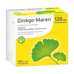 GINKGO-MAREN 120 mg filmomhulde tabletten, 200 stuks
