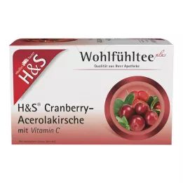 H&S Cranberry-Acerolakers met vitamine C Fbtl., 20X2.8 g