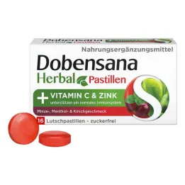 Dobensana Kruiden Kirschgeschm.vit.c & Zinkpastil.(16 stuks)