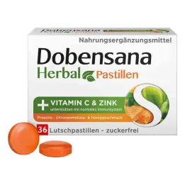 Dobensana Kruidenhoning Vitaminen C & Zinkpastil.(36 stuks)