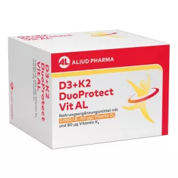 D3+K2 DuoProtect Vit AL 2000 IE/80 µg capsules, 90 stuks