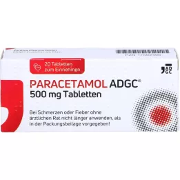 PARACETAMOL ADGC 500 mg tabletten, 20 stuks