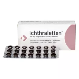 ICHTHRALETTEN 200 mg maagsapresistente tabletten, 84 stuks
