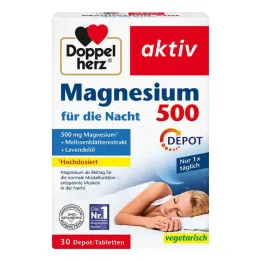 Doppelherz Magnesium 500 voor de nachttabletten, 30 stuks